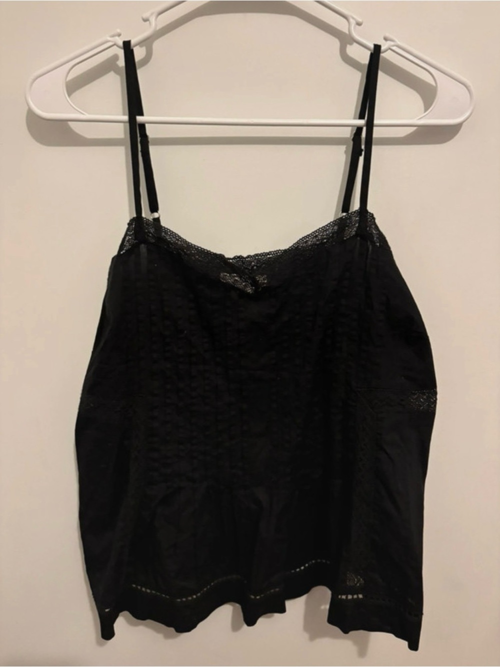 Universal Thread Black Lace-Trim Camisole